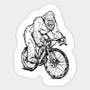 SEEMBO Gorilla Cycling Bicycle Bicycling Cyclist Biking Bike Sticker